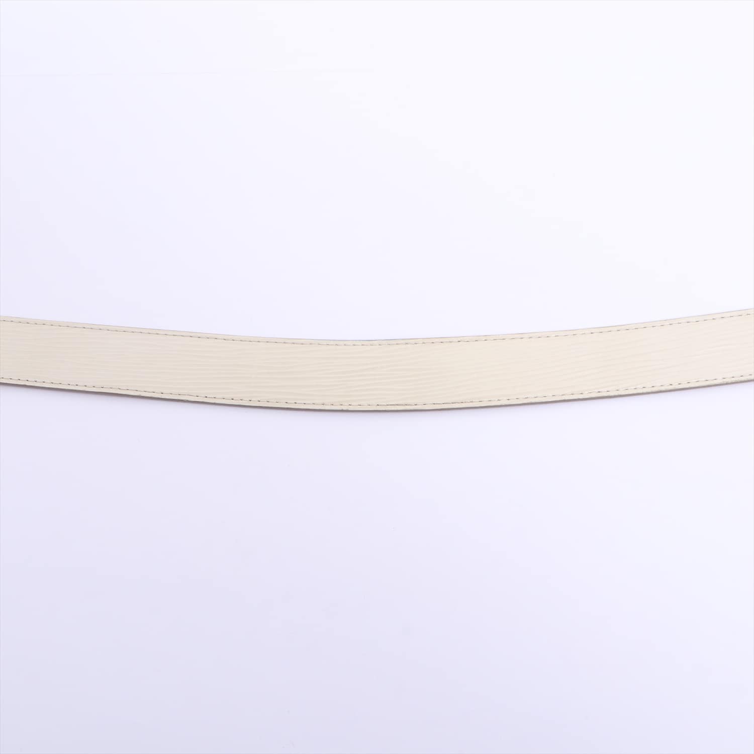 Louis Vuitton San Tulle Initial Belt 90/36 Leather Ivory CA0023