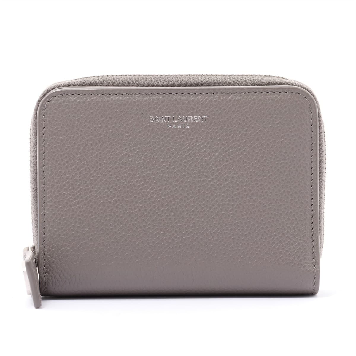 Saint Laurent Paris Classic Leather Wallet Grey
