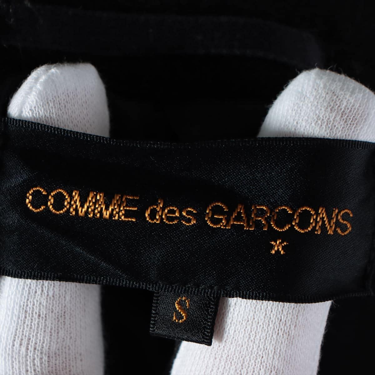 Comme des Garçons '94 Wool Balmacaan S Men's Black  belted