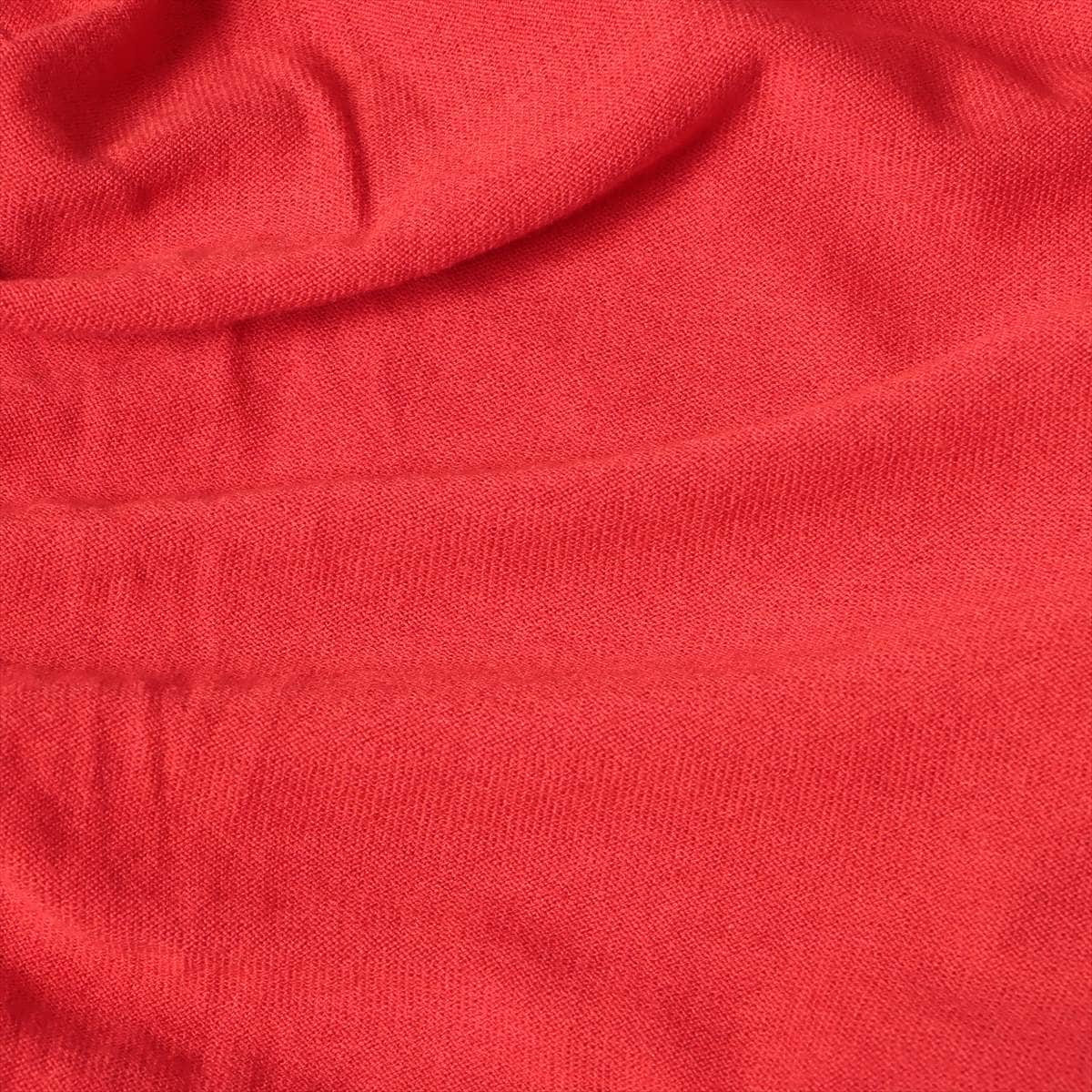 Maison Margiela Cotton & wool Knit L Men's Red  Elbow patch V-neck