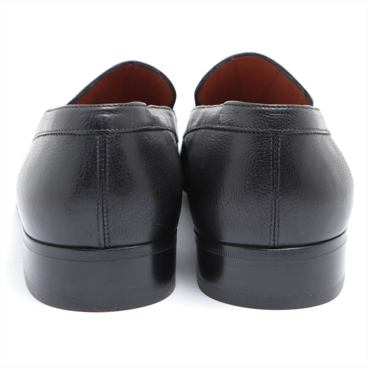 Ferragamo Vara Leather Loafer 10 Men's Black With genuine shoe tree Resoled