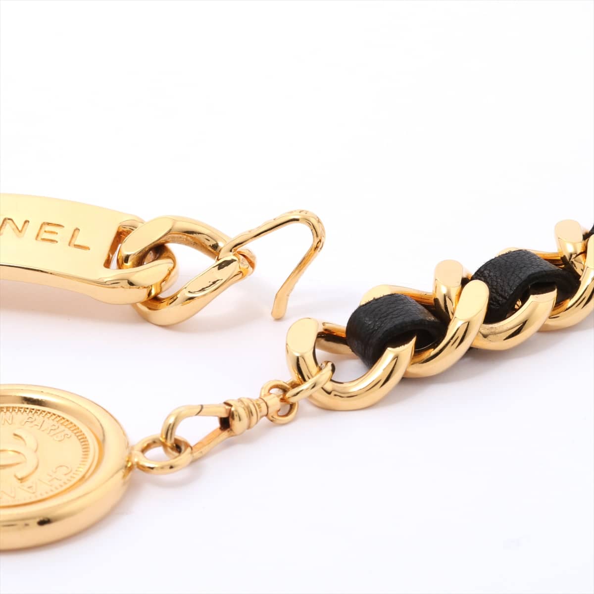 Chanel Coco Mark Belt GP & leather Gold Comes with box