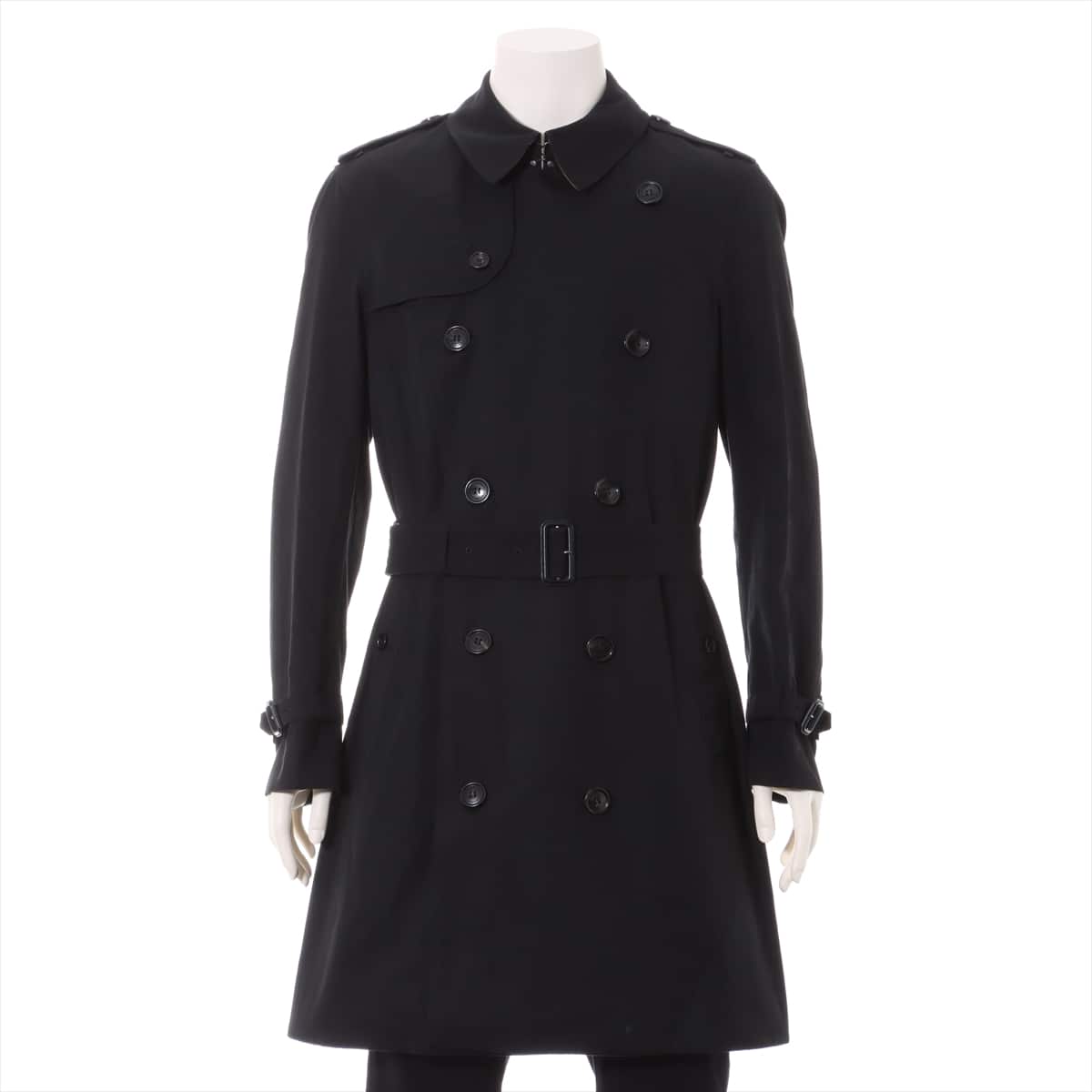Burberry Chelsea Cotton Trench coat 48 Men's Black