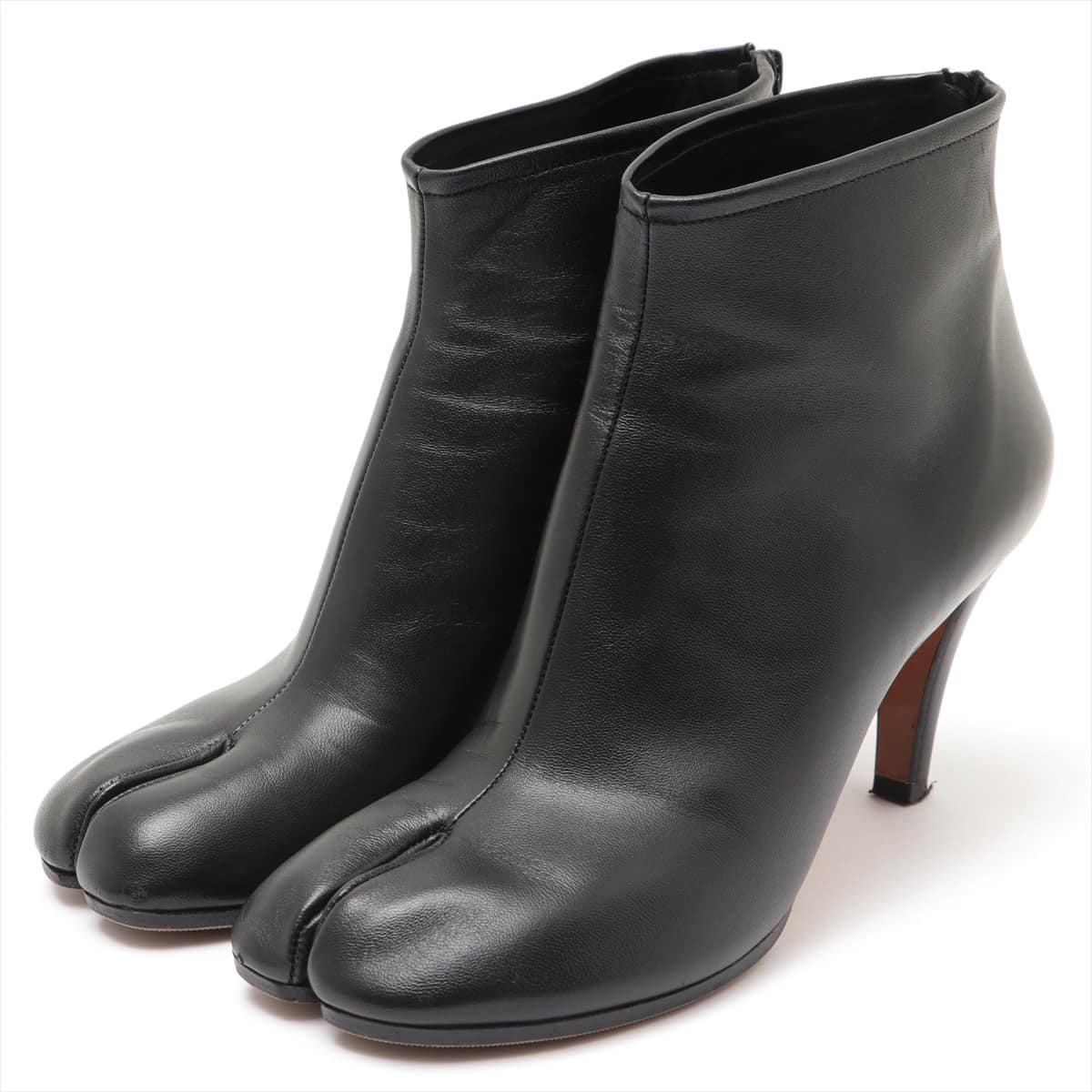 Maison Margiela TABI Leather Booties 36.5 Ladies' Black Tabi