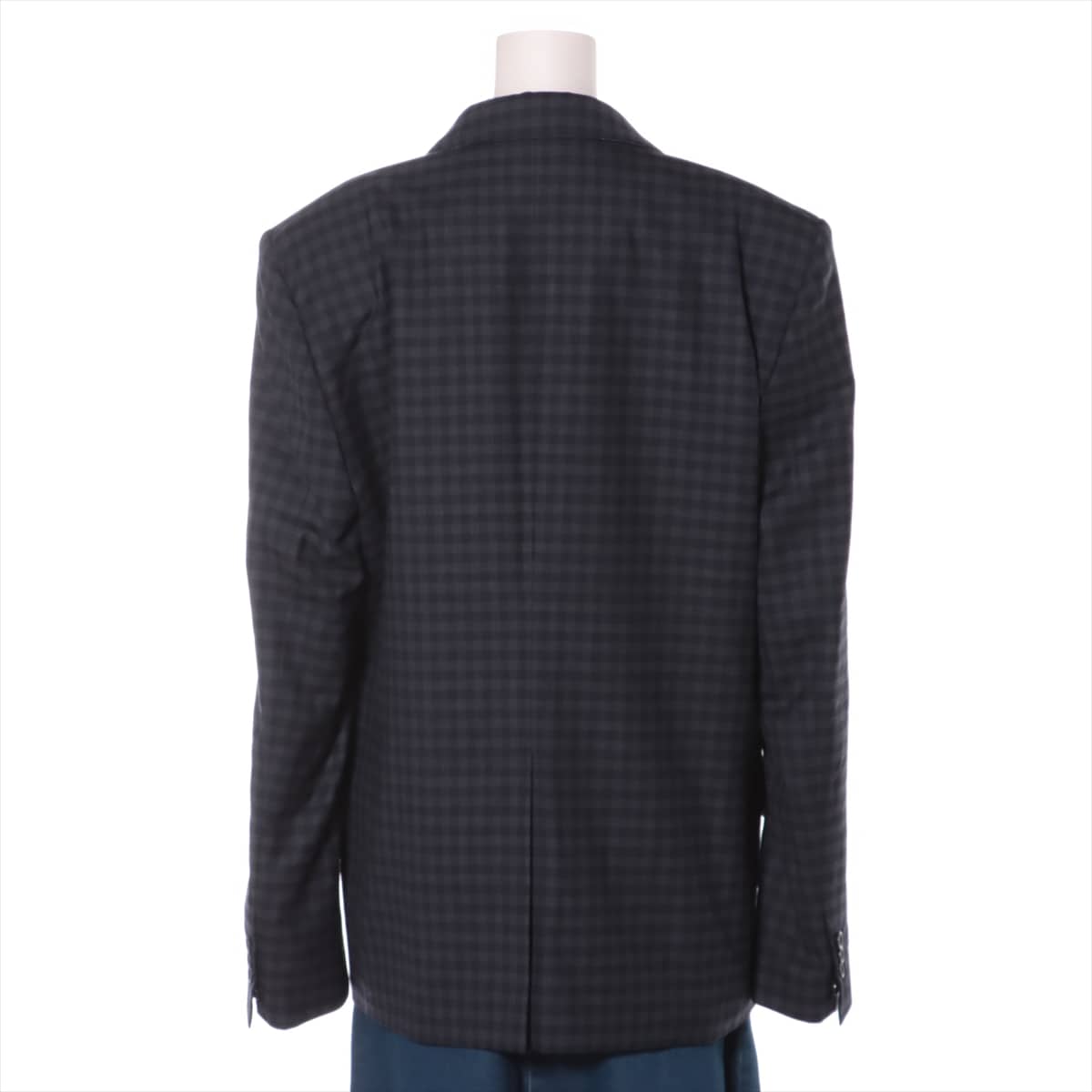 Maison Margiela 19-year Wool & polyester Suit jacket 42 Ladies' Gray x navy  ①