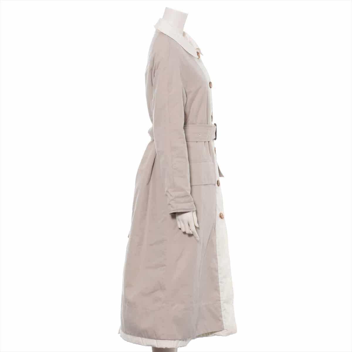 Burberry Cotton Padded coat UK2 Ladies' Beige  Reversible