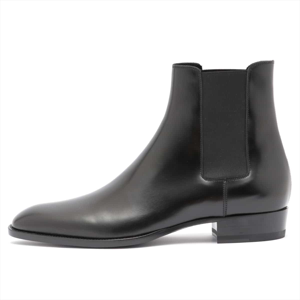 Saint Laurent Paris Leather Side Gore Boots 42 1/2 Men's Black