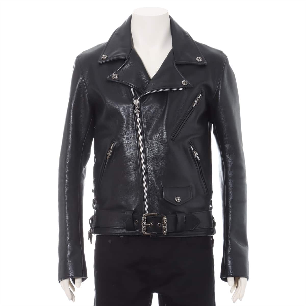 Chrome Hearts JJ Dean Leather jacket Leather & 925 With invoice M