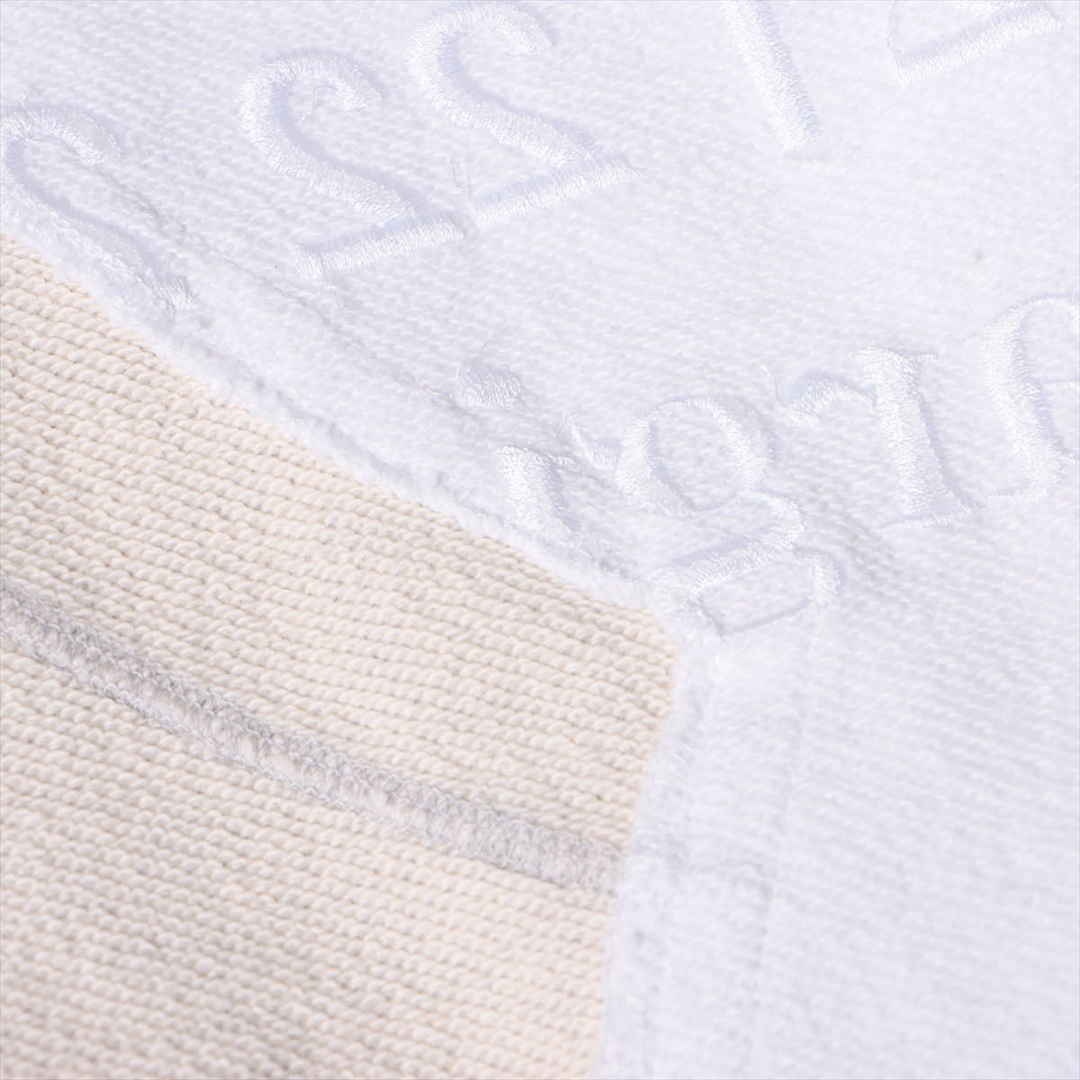 Maison Margiela 20SS Cotton Basic knitted fabric 50 Men's Gray x white  Calendar embroidery S50GU0129