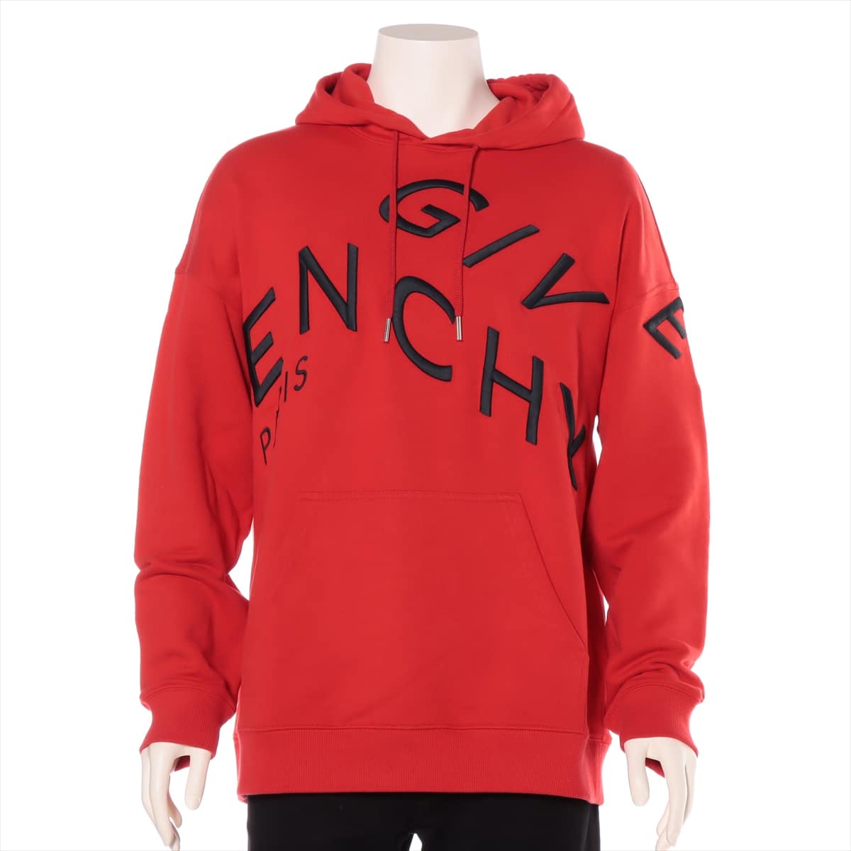 Givenchy Cotton Parker L Men's Red  Refracted Embroidery
