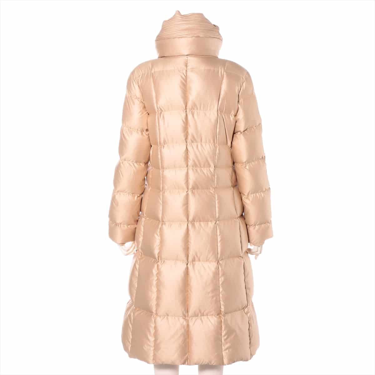 ISSEY MIYAKE Polyester Down coat 2 Ladies' Beige  Pleats