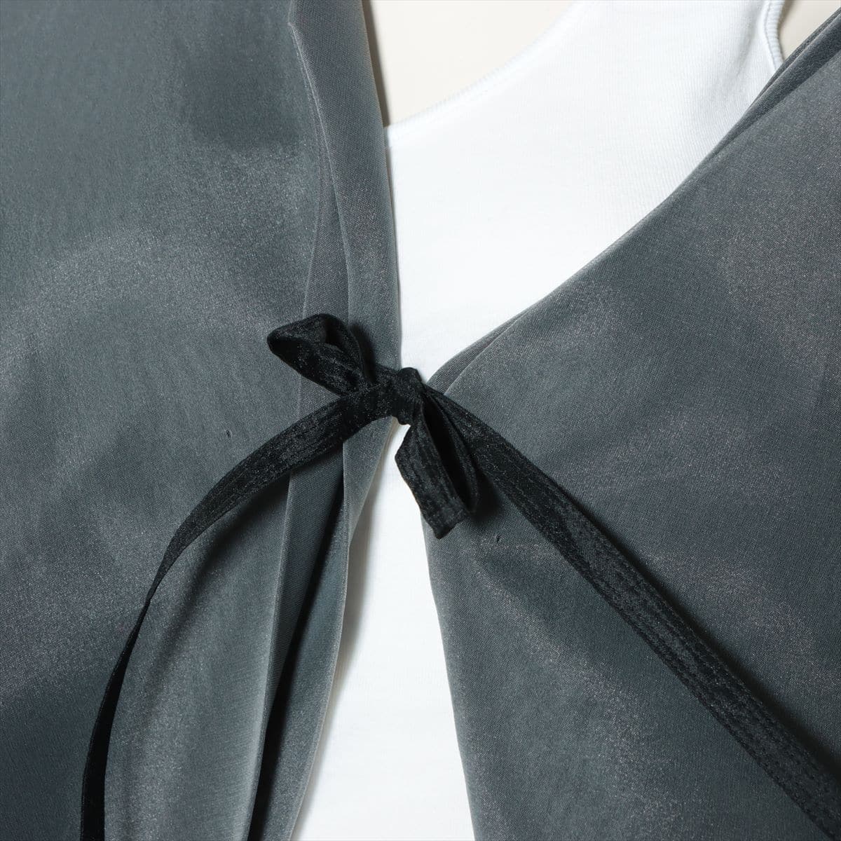 ISSEY MIYAKEFETTE Polyester Bolero 2 Ladies' Black x Gray  Pleats