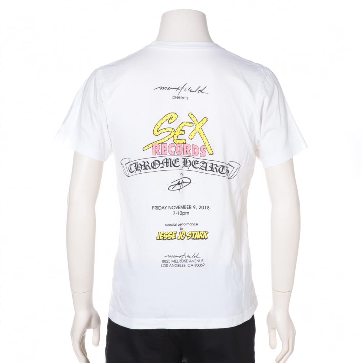 Chrome Hearts SEX RECORDS T-shirt Cotton White S