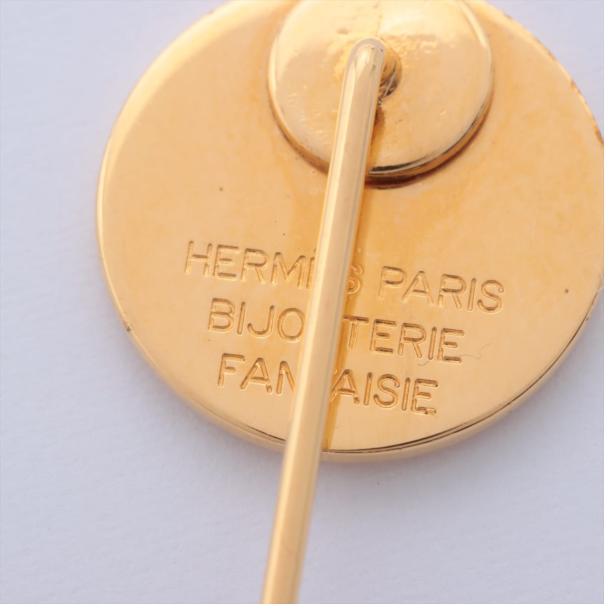 Hermès Serie lapel pin GP Gold