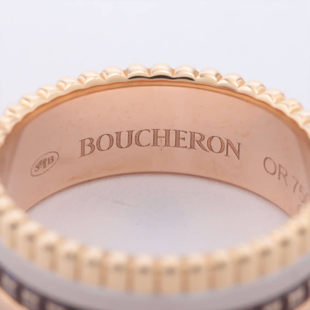 Boucheron Quatre small rings 750 YG×PG×WG 6.9g 51