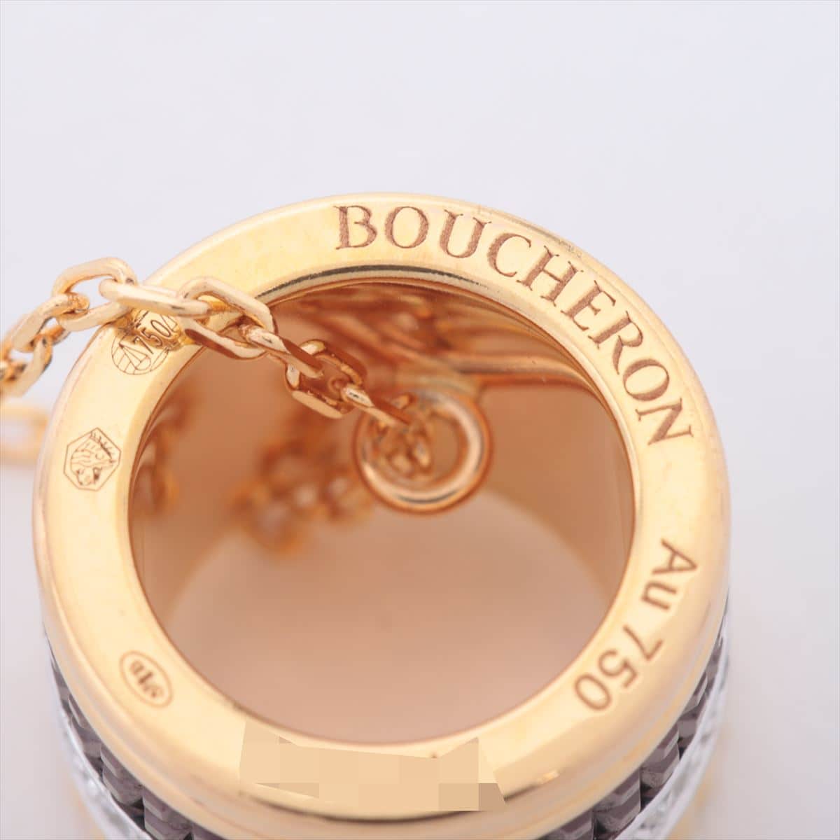 Boucheron Quatre Classic diamond Necklace 750 YG×PG×WG 6.2g