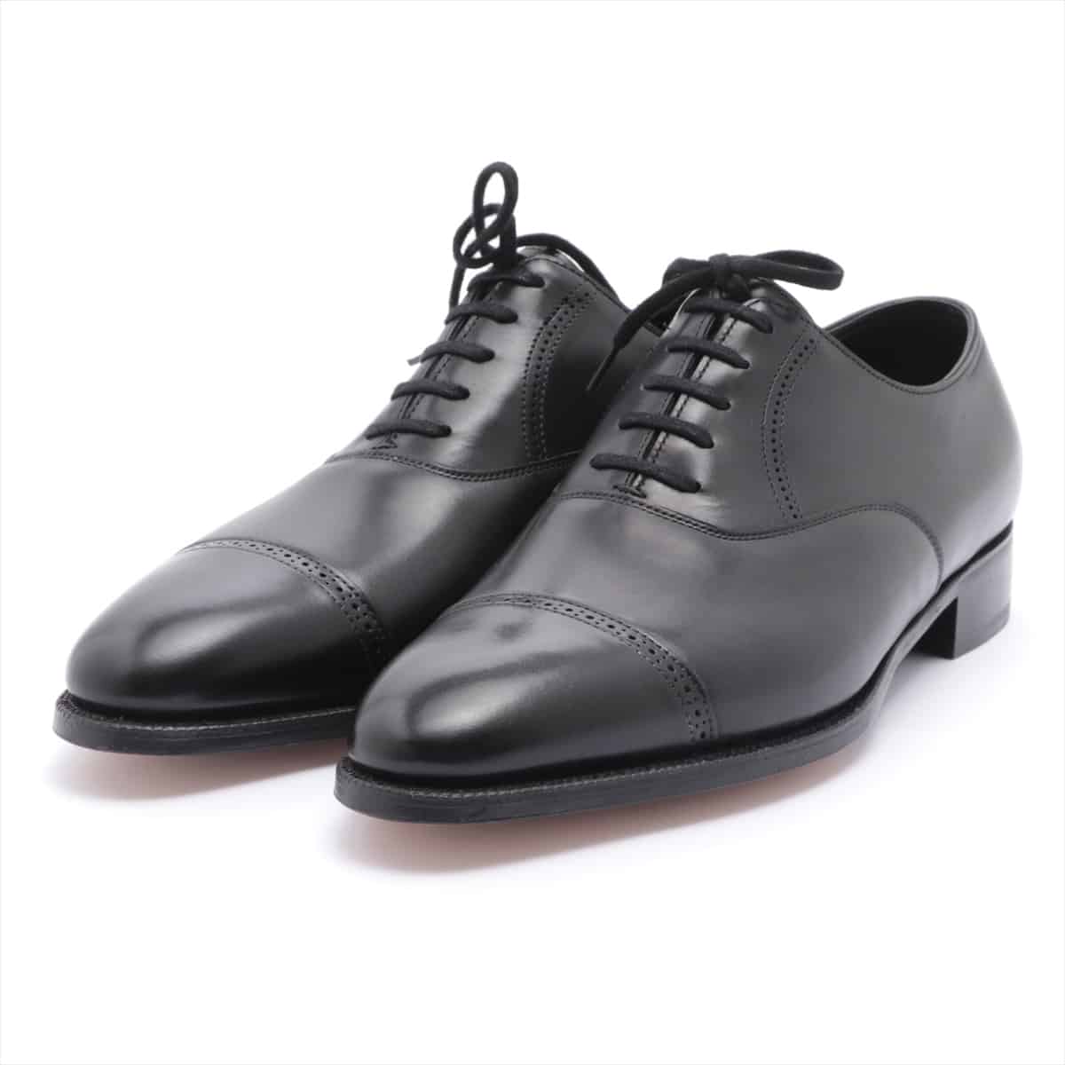 John Lobb Philipp 2 Leather Dress shoes 8E Men's Black With genuine shoe tree