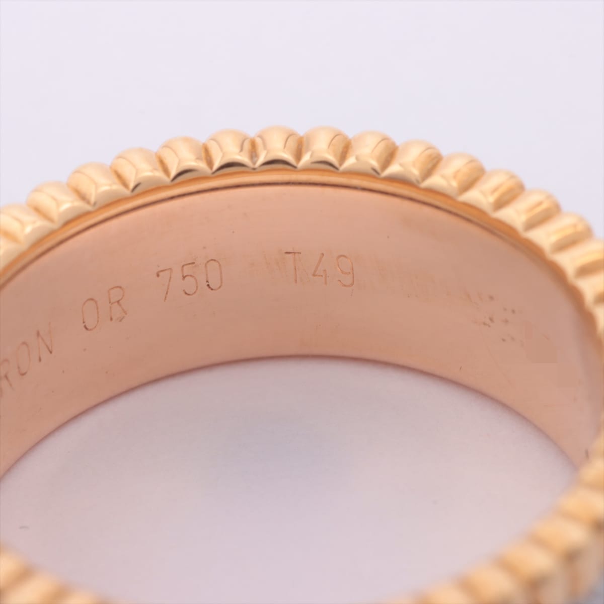 Boucheron Quatre Classic small diamond rings 750(YG×PG×WG) 8.1g 49