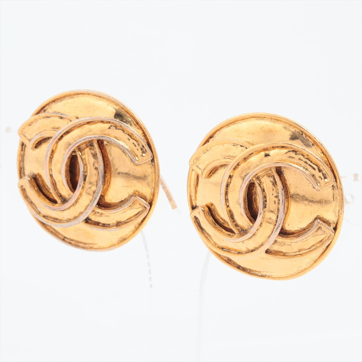 Chanel Coco Mark 94P Earrings (for both ears) GP Gold