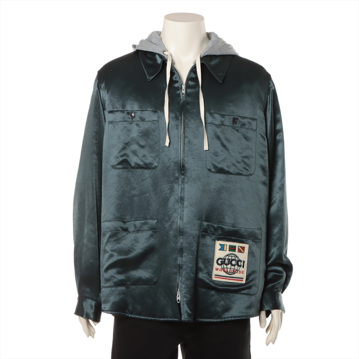 Gucci Cotton Jacket 52 Men's Grey  604112