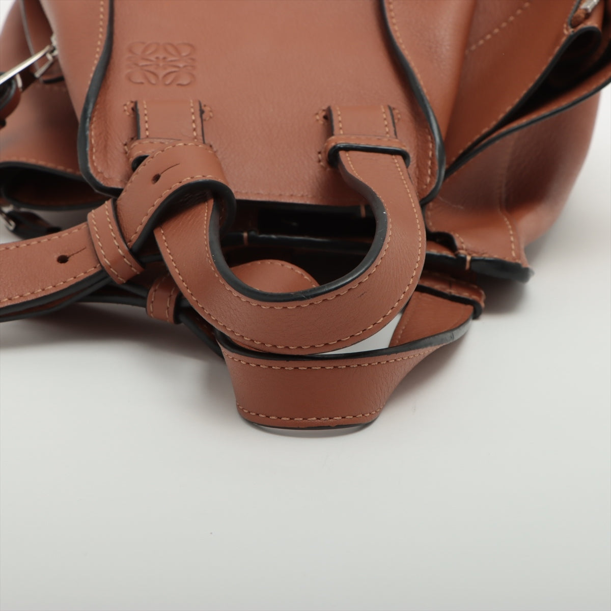 Loewe Hammock Small Leather 2 Way Handbag Brown