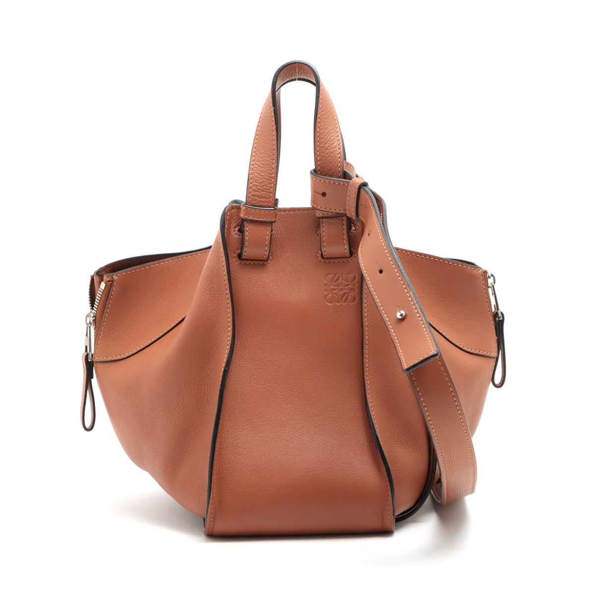 Loewe Hammock Small Leather 2 Way Handbag Brown