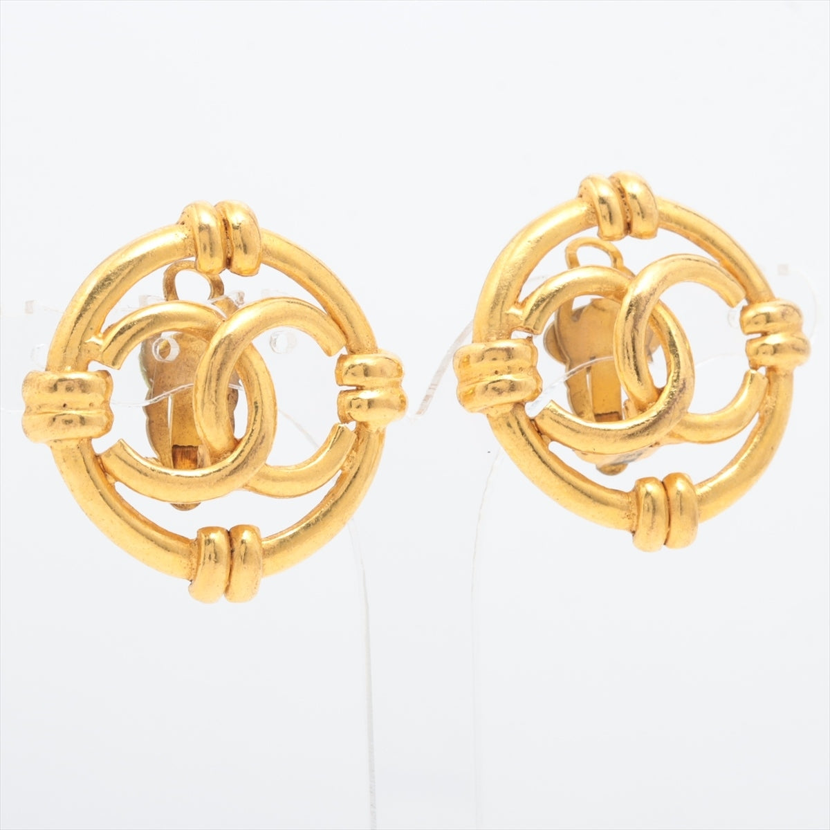 Chanel Coco Mark 29 Earrings (for both ears) GP Gold