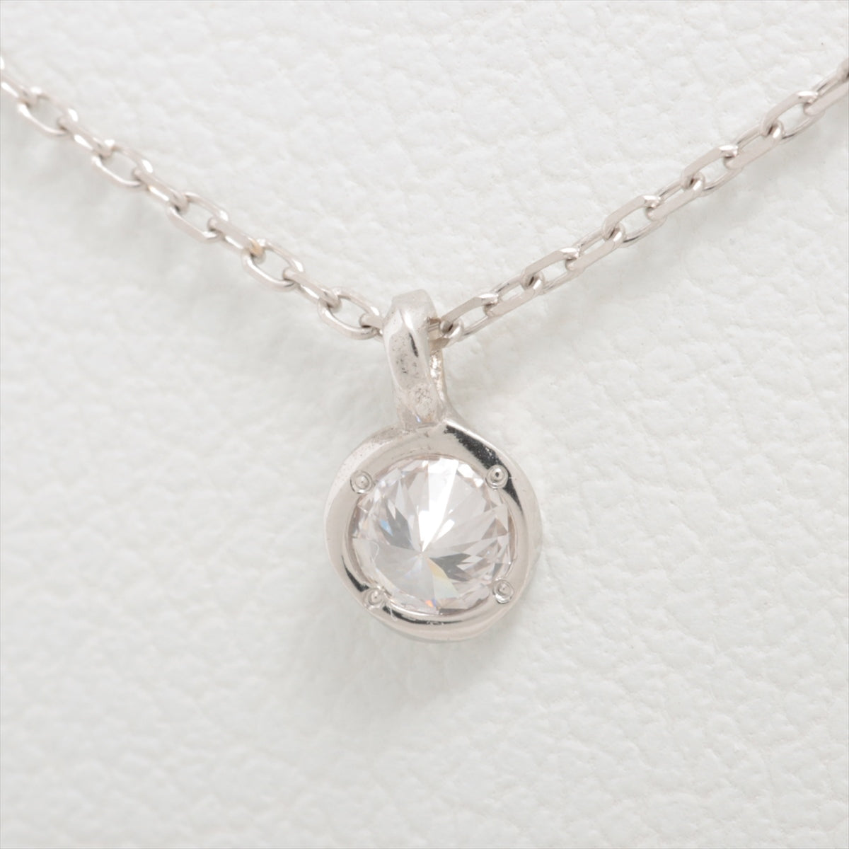 AHKAH Lierhart diamond Necklace 750(WG) 1.0g D0.08