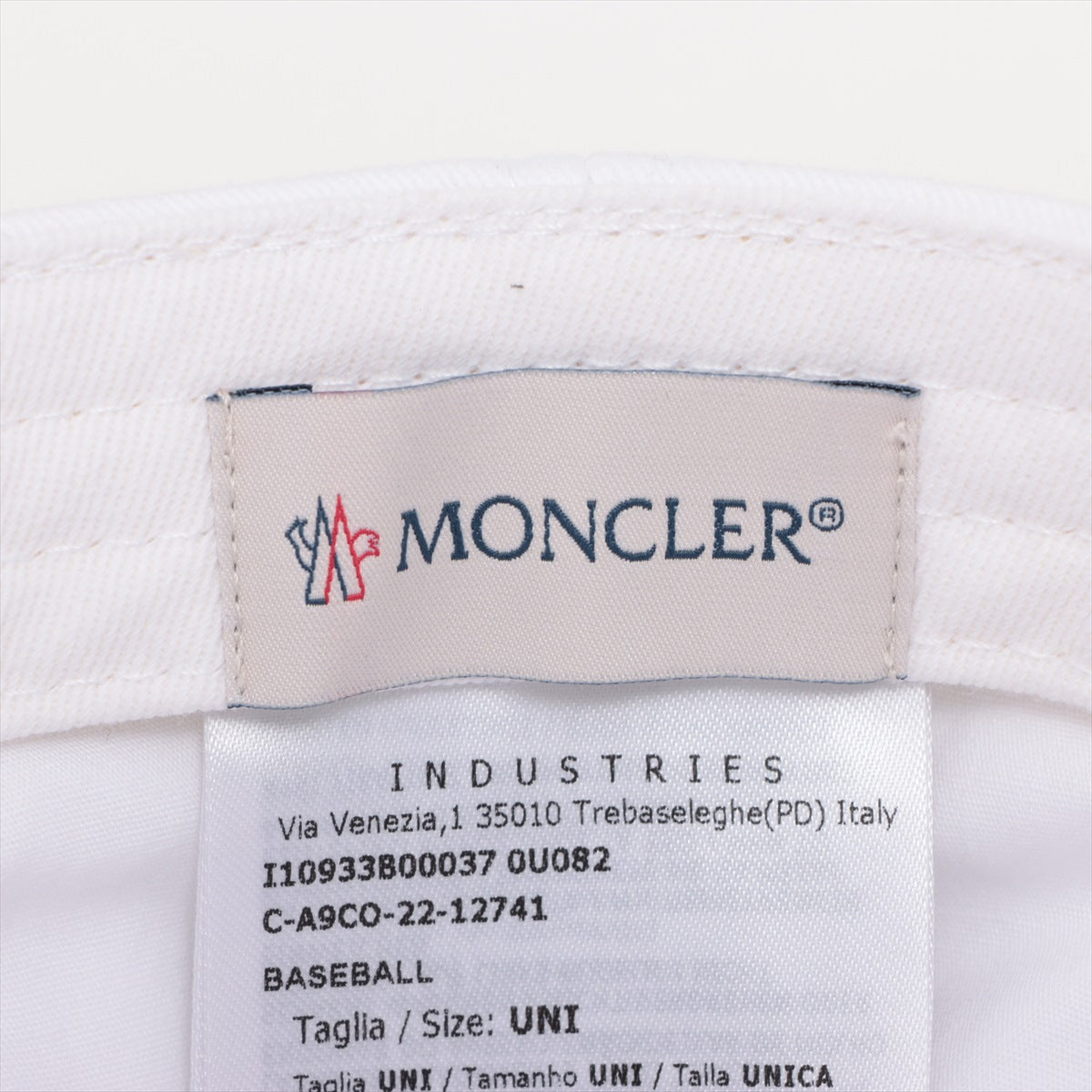 Moncler Cap Cotton White