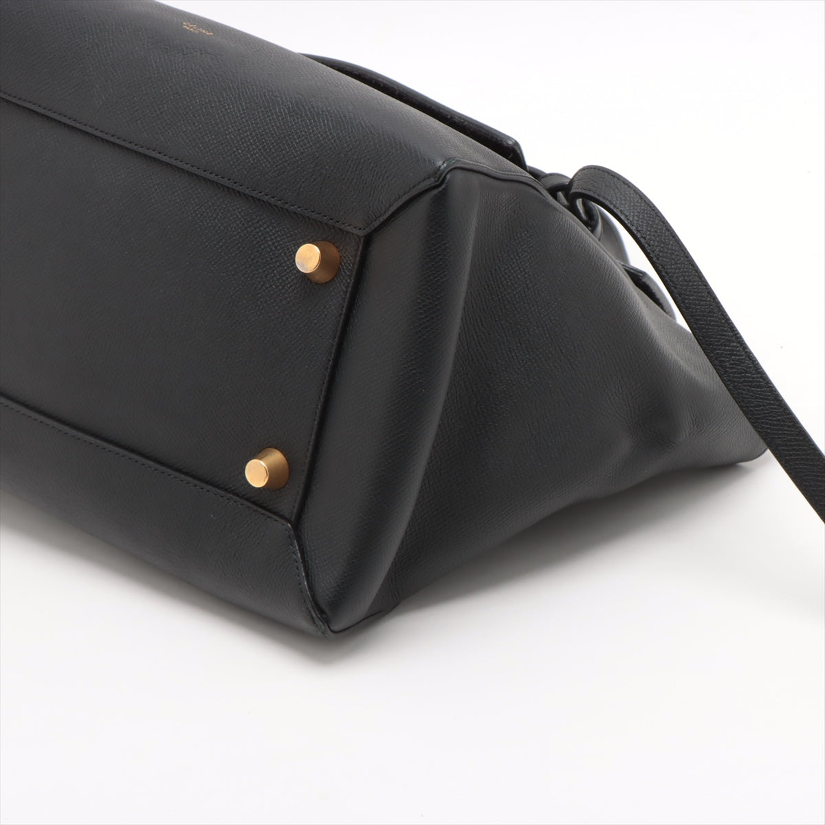 Celine Belt Bag Mini Leather 2 Way Handbag Black
