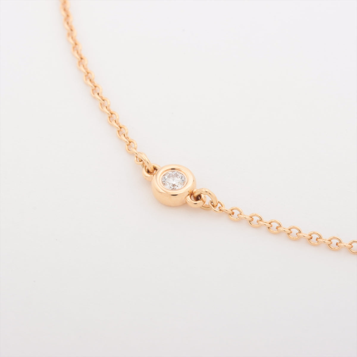 Tiffany By the Yard 1P diamond Bracelet 750(PG) 1.3g Diameter approx. 3.66mm