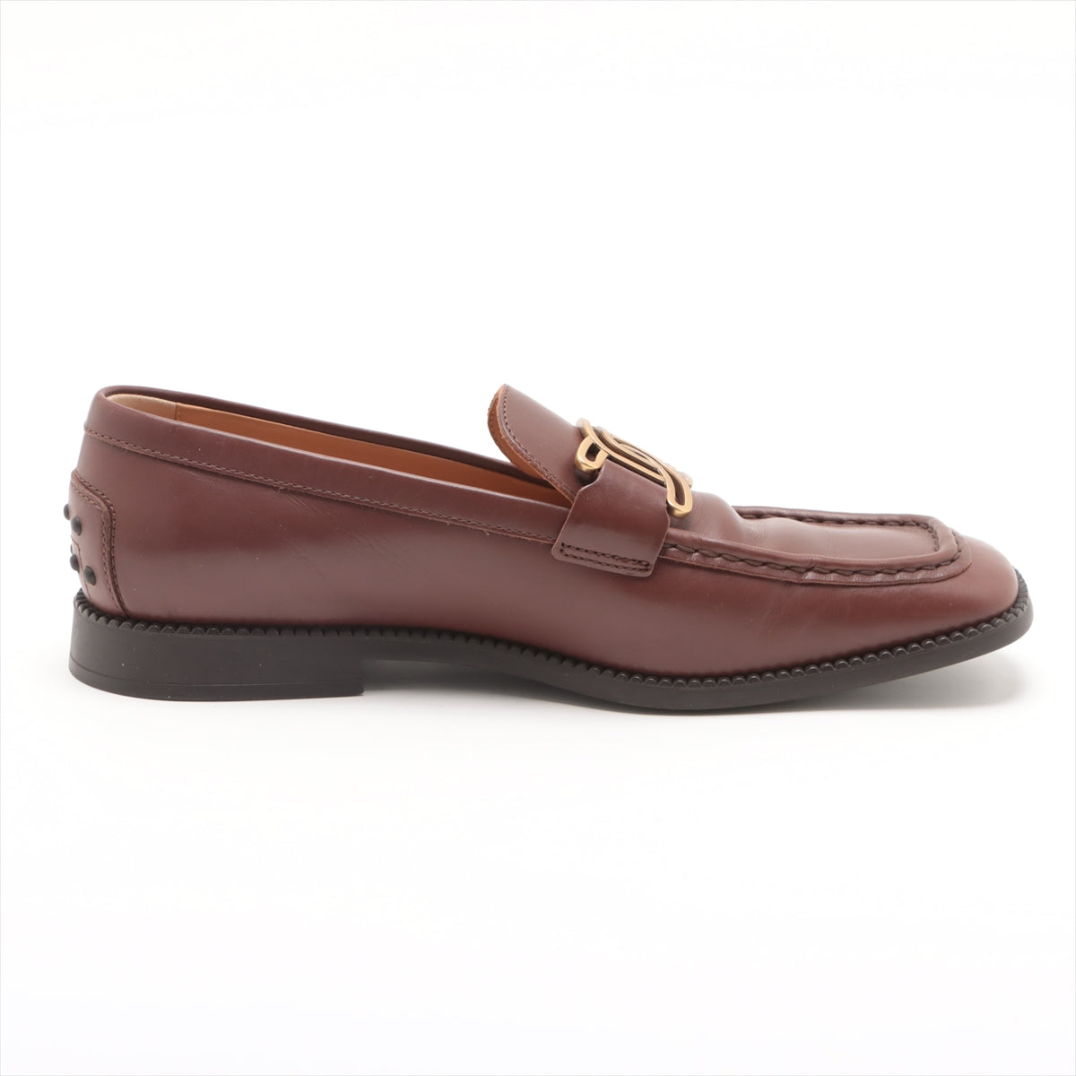 Tod's Kate Leather Loafer 38 1/2 Ladies' Brown
