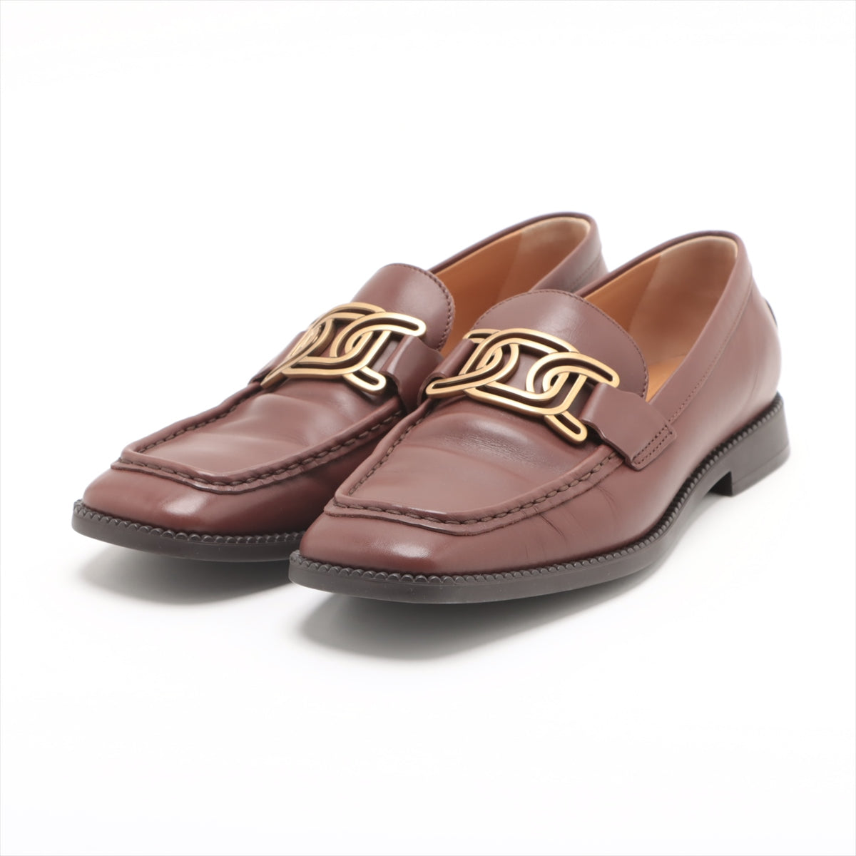 Tod's Kate Leather Loafer 38 1/2 Ladies' Brown