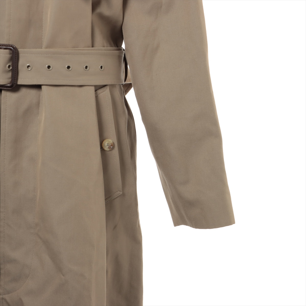 Celine Hedi Period Cotton & Wool Trench Coat 42 Ladies' Beige  2M332984C Oversized belted