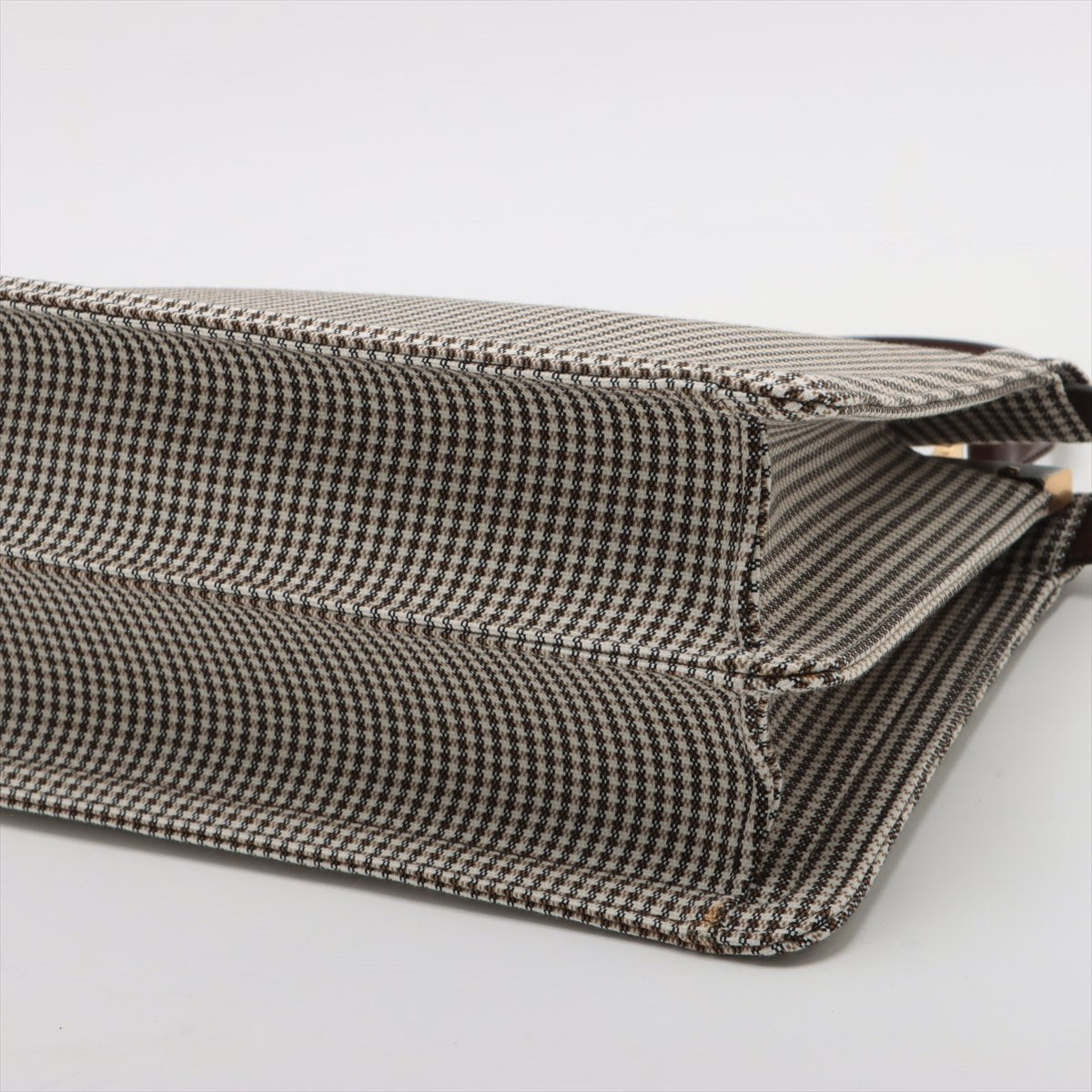 Fendi Peek-a-boo ICU Co., Ltd. Medium Canvas & Leather 2 Way Handbag Beige×Brown 8BN321