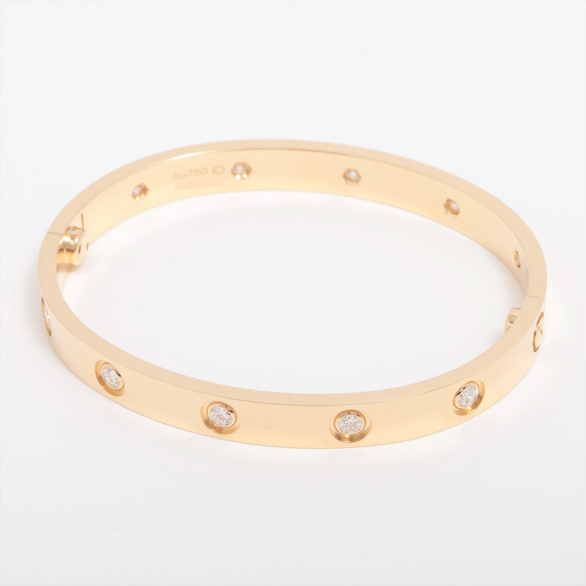 Cartier Love full diamond Bracelet 750(YG) 29.5g 16 With screwdriver B6040516