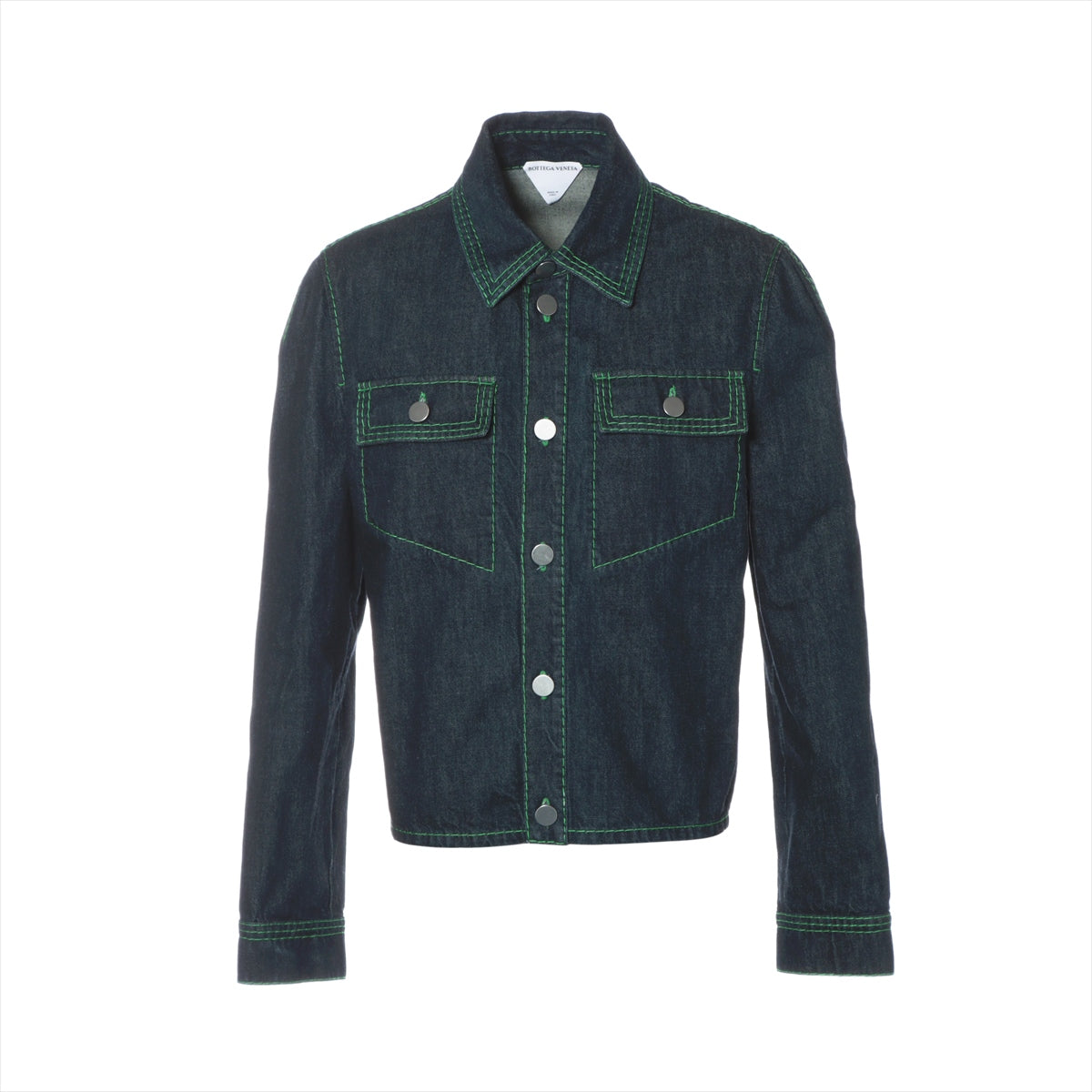 Bottega Veneta 21 years Cotton Denim jacket 52 Men's Green x navy  671063