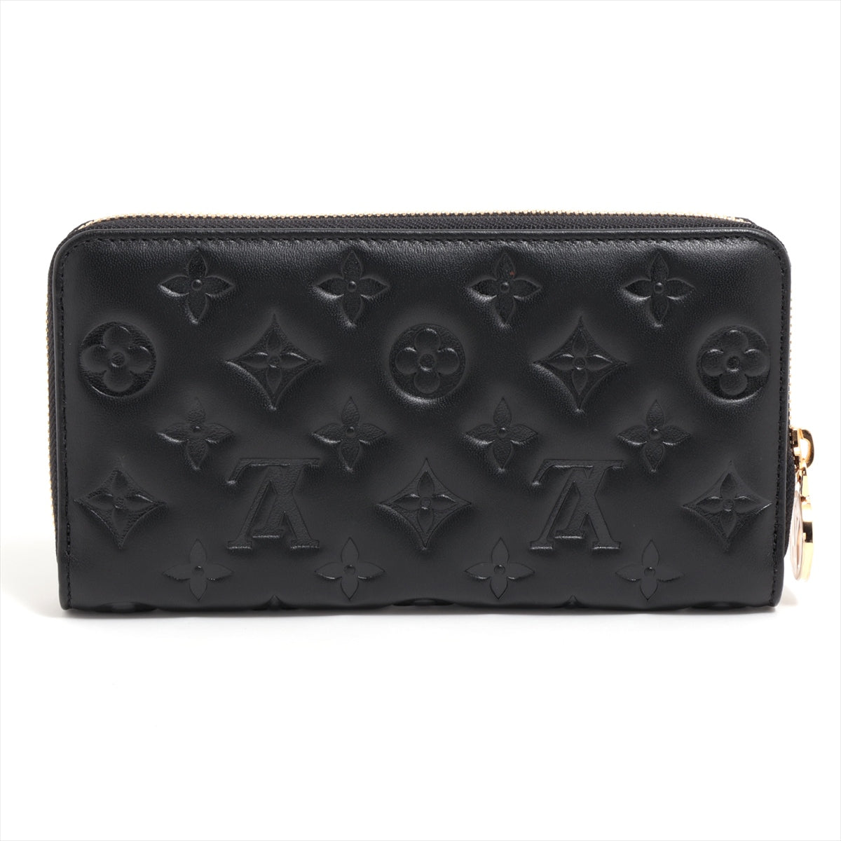 Louis Vuitton Monogram embossed Zippy Wallet M81510 Noir Zip Round Wallet RFID There is a reaction
