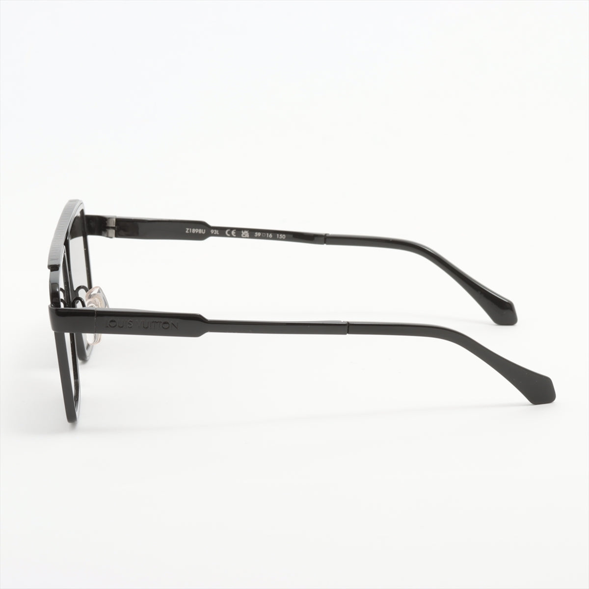 Louis Vuitton Sunglasses 1.1 evidences metal Square RG5202 Sunglasses GP x plastic Black Z1898U