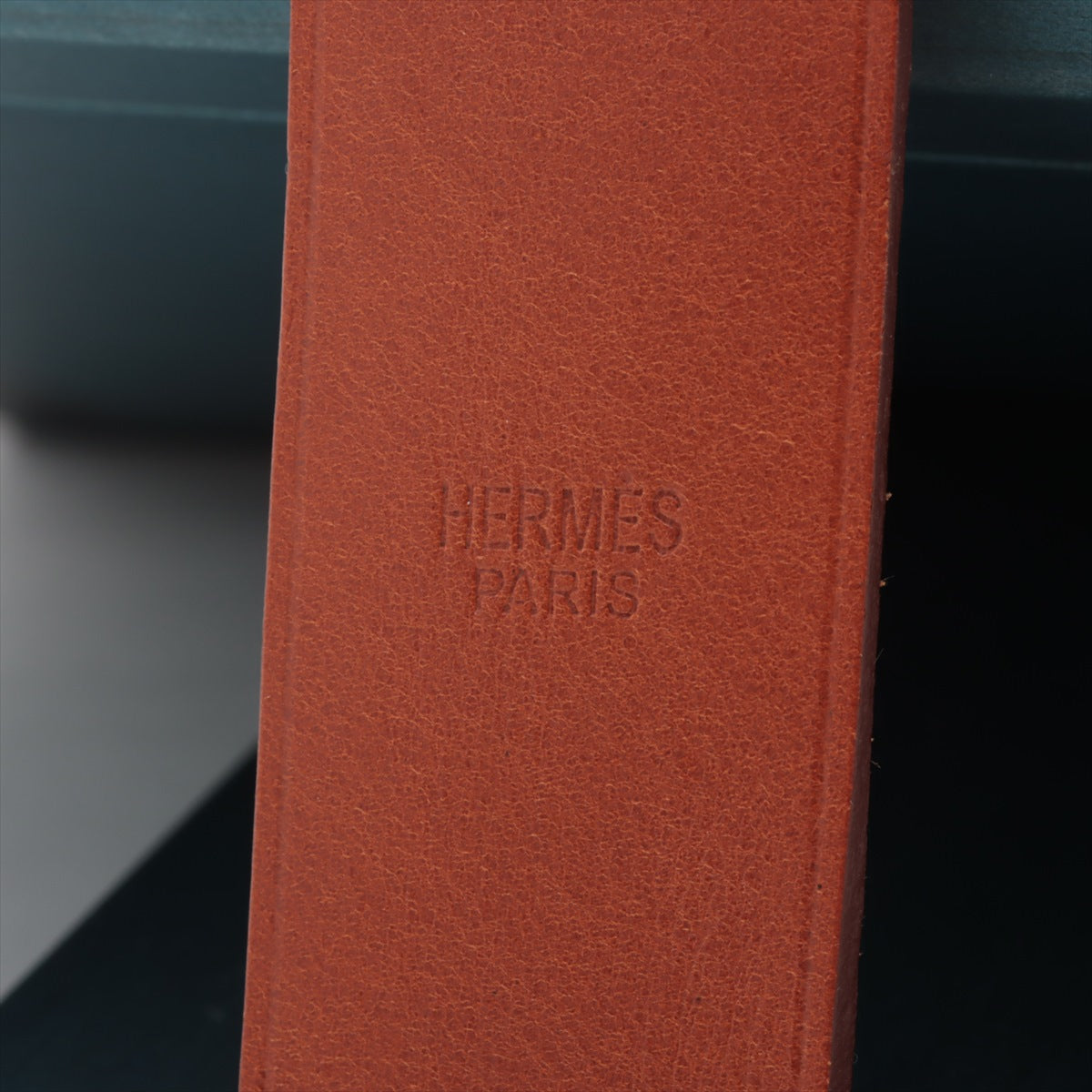 Hermès Photo frames Leather x wood Blue green
