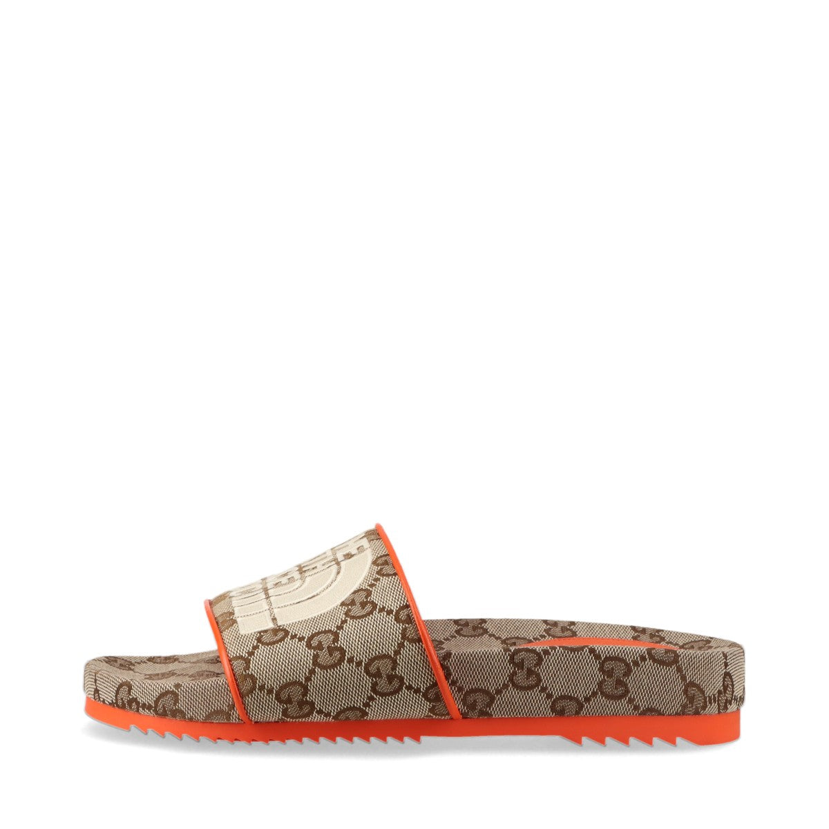 Gucci x North Face GG Canvas Canvas & leather Sandals EU36 Ladies' Beige x orange 679947 There is a bag