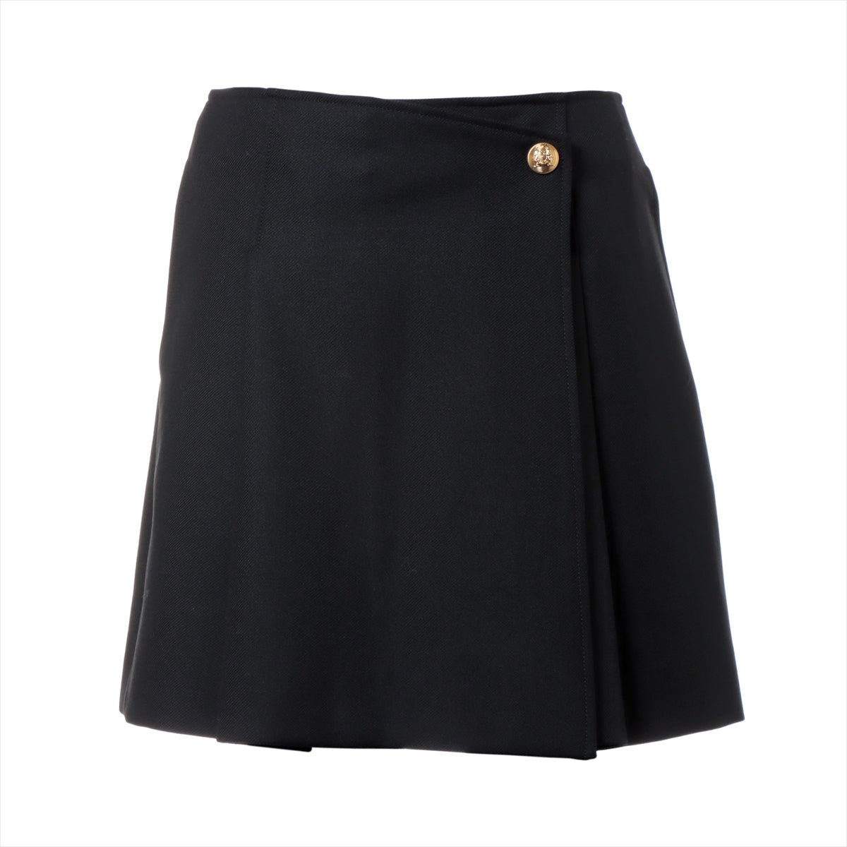 CELINE Eddie period Wool & Mohair Skirt 36 Ladies' Black  2J462523K Wrap skirt Mini