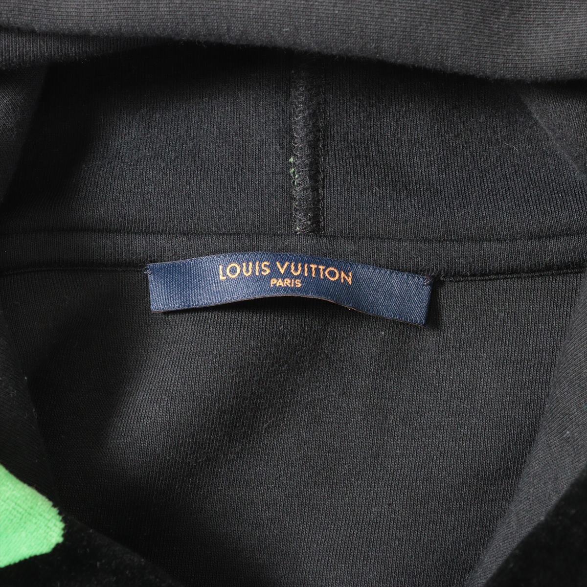 Louis Vuitton 22AW Cotton Parker M Men's Black x green  RM222  LV Eyes Graphic Jacquard