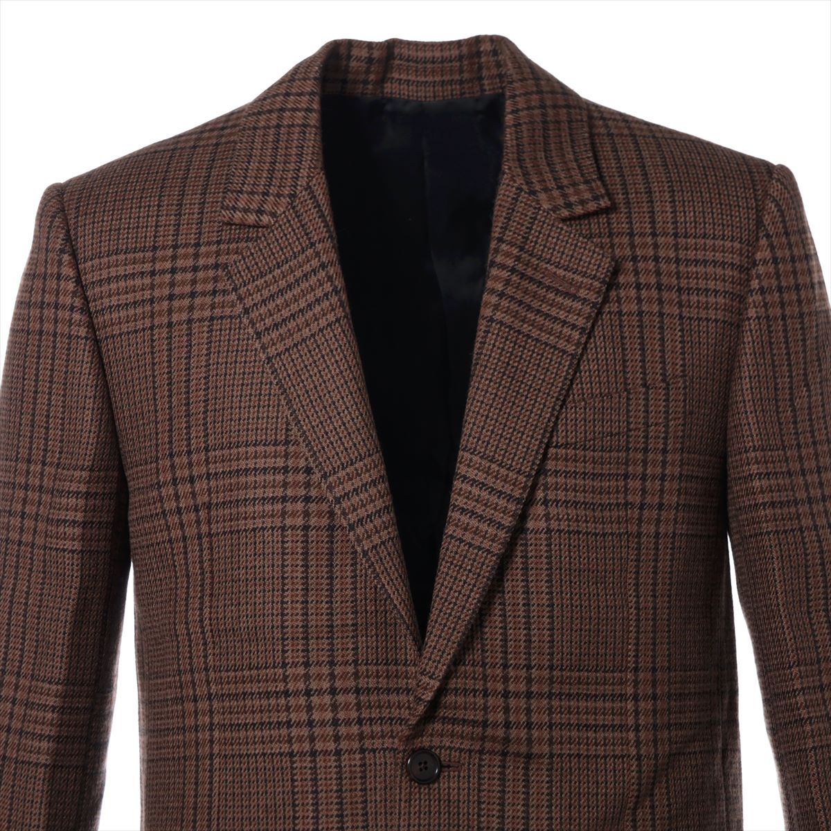Celine wool x rayon Tailored Jacket 38 Men's Brown  2V49F9470 Has spare buttons