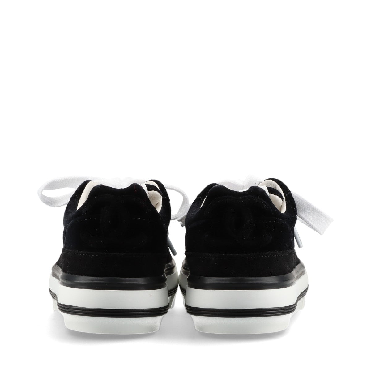 Chanel Coco Mark Suede x velvet Sneakers 35 Ladies' Black G45208