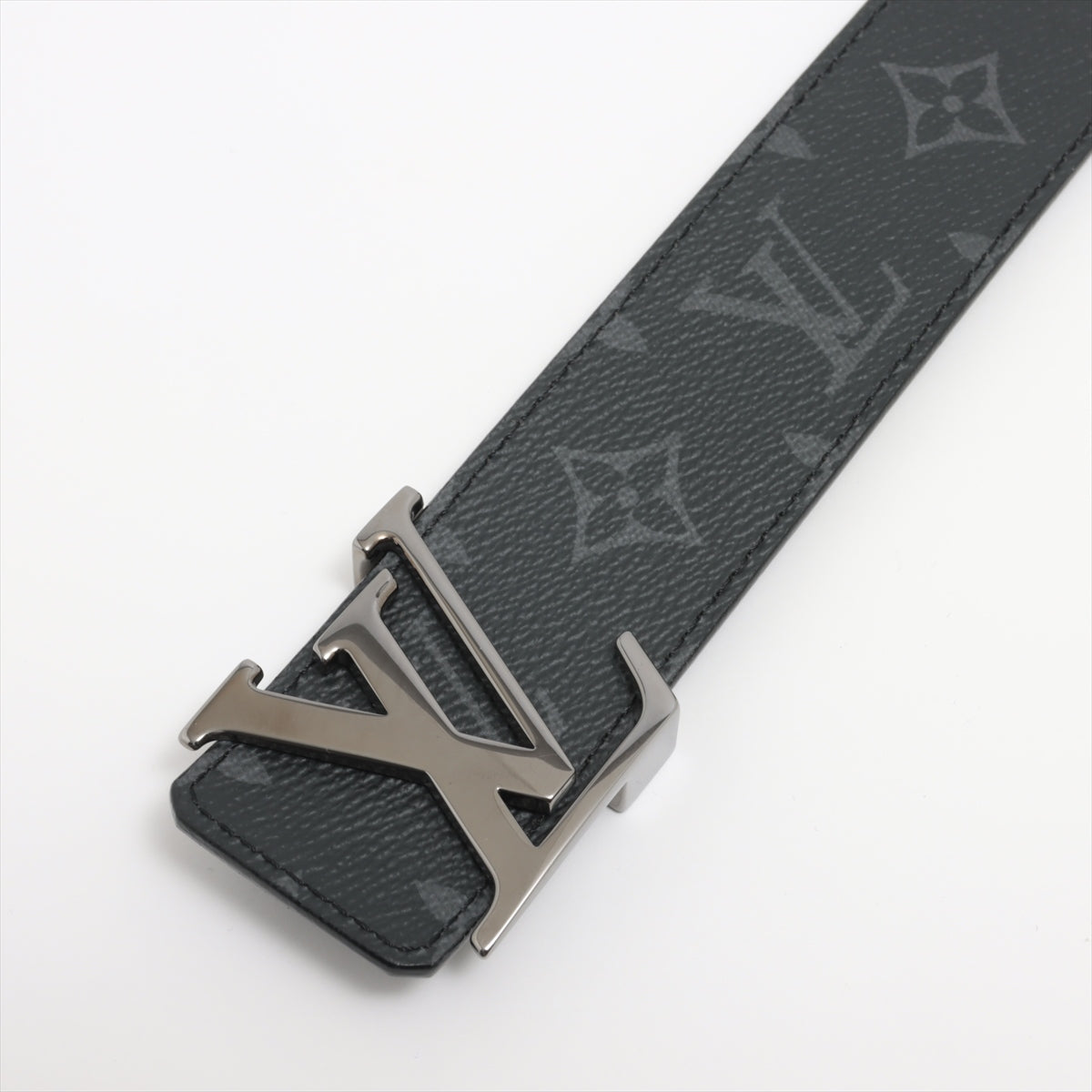 Louis Vuitton M9043 San Tulle LV Initial AC1127 Belt 95/36 Leather Black