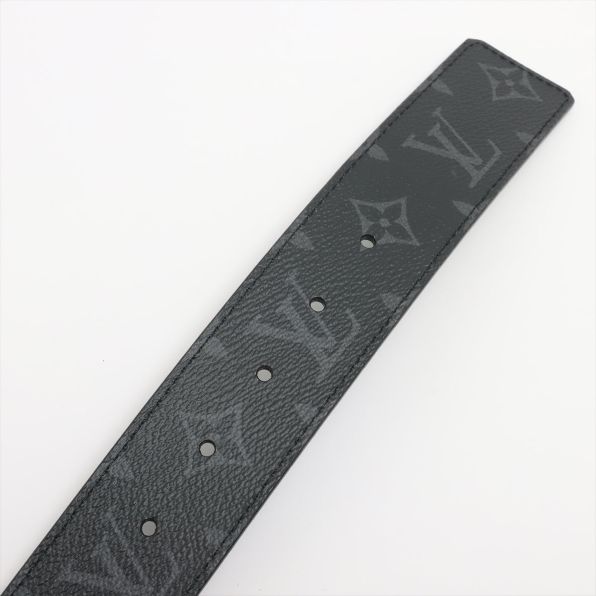 Louis Vuitton M9043 San Tulle LV Initial AC1127 Belt 95/36 Leather Black
