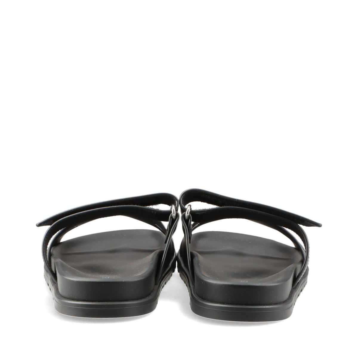 Hermès Cypre Leather Sandals 38 Ladies' Black There is a bag