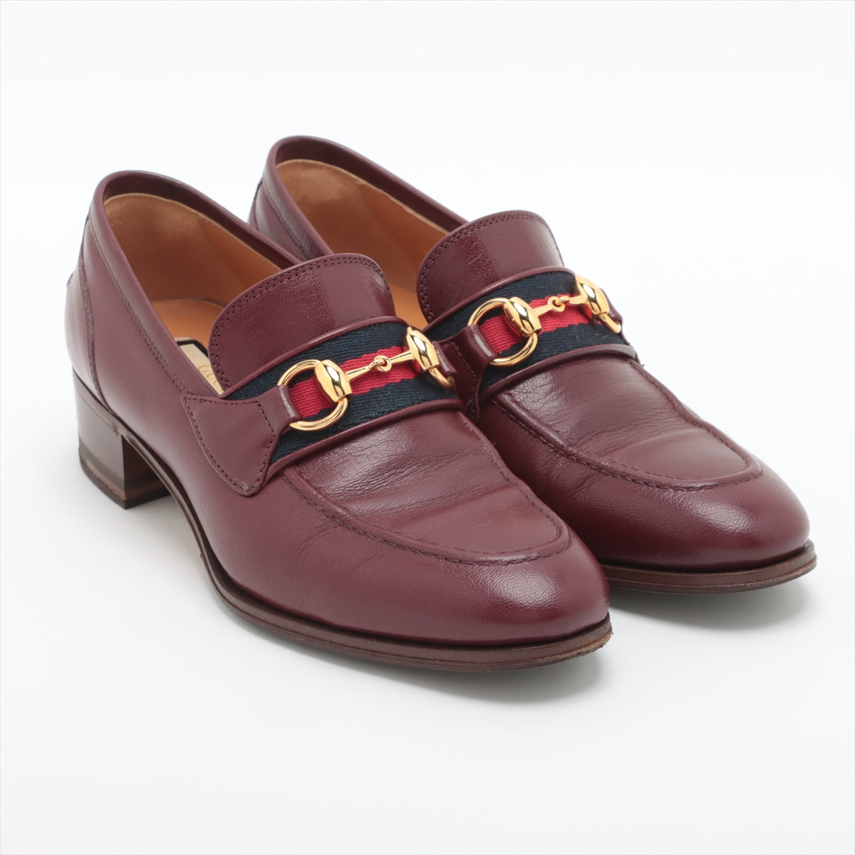Gucci Horsebit Leather Loafer EU36 Ladies' Bordeaux 660819 Sherry Line Lift repair box There is a bag