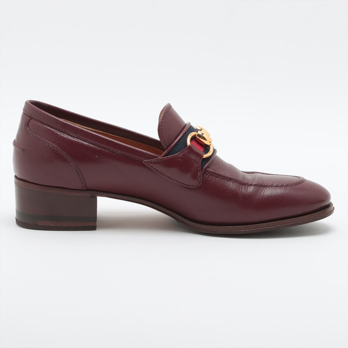 Gucci Horsebit Leather Loafer EU36 Ladies' Bordeaux 660819 Sherry Line Lift repair box There is a bag